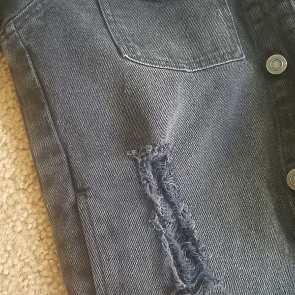 Womens/Mens XS Black hooded jacket - Picture 5 of 6